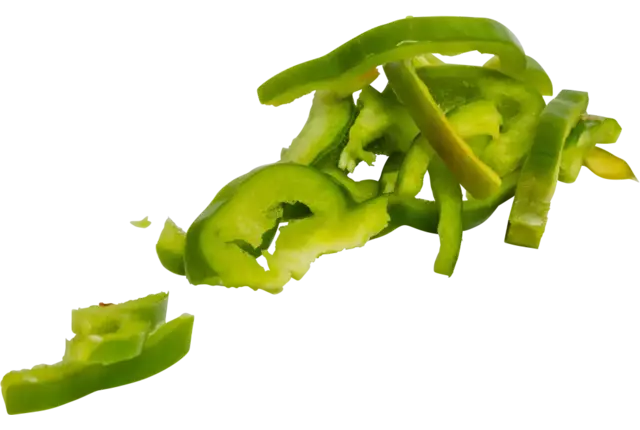 Paprika groen julienne 10mm 1kg